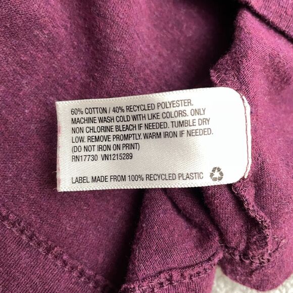 Goodfellow & Co Ringer T-Shirt Mens Medium Purple Standard Crew Neck Casual Tee - Picture 4 of 9